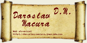 Daroslav Macura vizit kartica